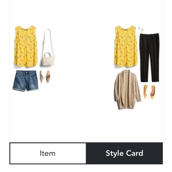 Yellow Printed Sleeveless Blouse (Size Large) - Picture 12 of 12